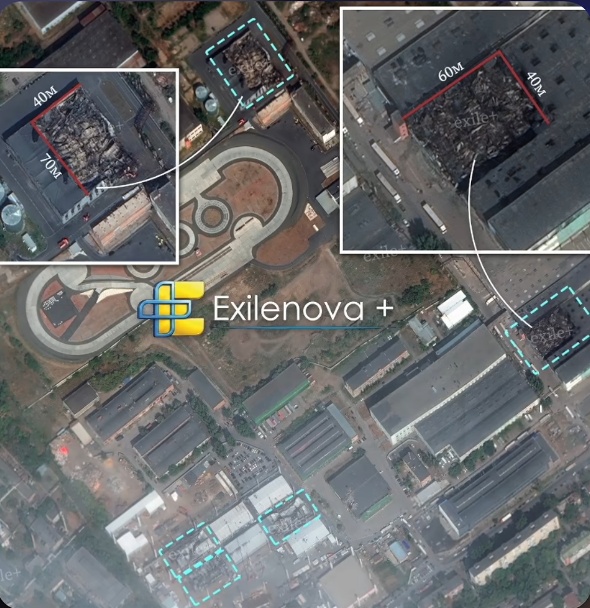 Atlant Aero Taganrog Satellite Damage